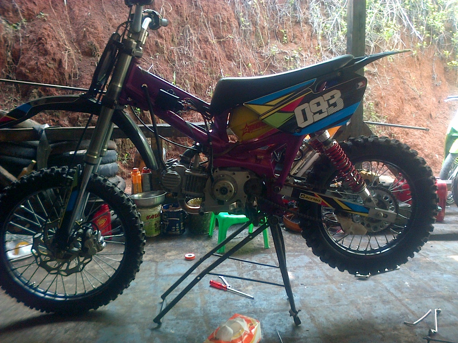 90 Contoh Modifikasi Motor Cross Bebek Standar Populer Tahun Ini