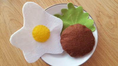 DIY Felt play food - hamburgers