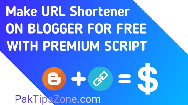 How to create an Url Shortener Website on Blogger?