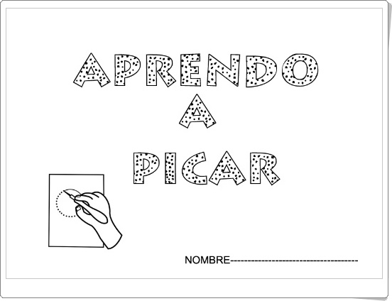 "Aprendo a picar" (Cuadernillo de picado)