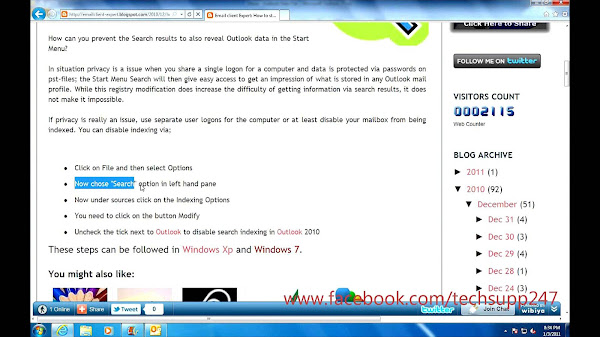 Search Cannot Complete The Indexing Of Your Outlook Data