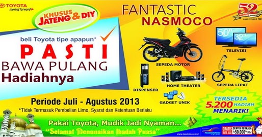 Promo Toyota Fantastic Nasmoco Khusus Jateng dan DIY 
