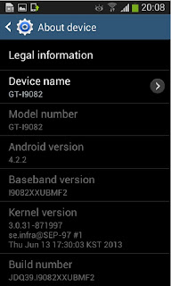 Android 4.2.2 Galaxy Grand Duos GT-I9082