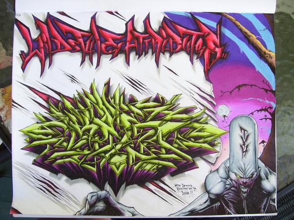 create graffiti sketches