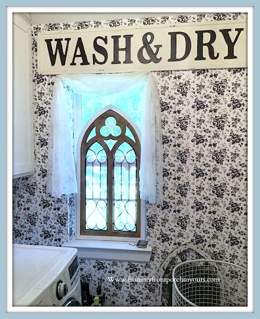 Laundry Room Makeover-Farmhouse Cottage Style-From My Front Porch To Yours