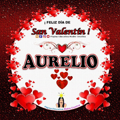 Feliz Día de San Valentín - Nombre Aurelio