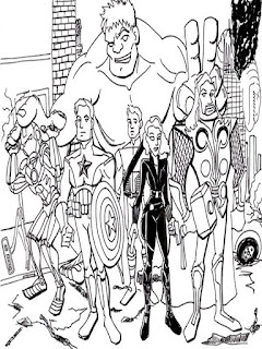 Desenhos do Avengers para Colorir