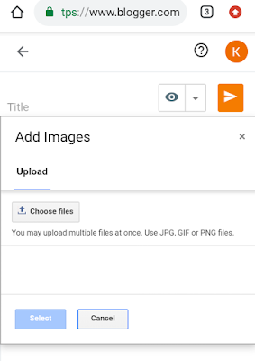 Get URL of image in blogger