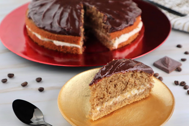 Bolo de Café, Baunilha e Brigadeiro