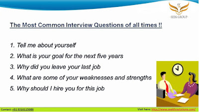 Most common job interview questions