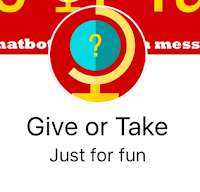 Facebook chatbot Give or take