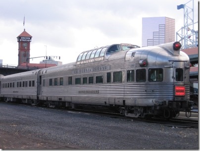IMG_9803 California Zephyr Dome Lounge-Observation Car #377 Silver Solarium at Union Station in Portland, Oregon on October 21, 2009