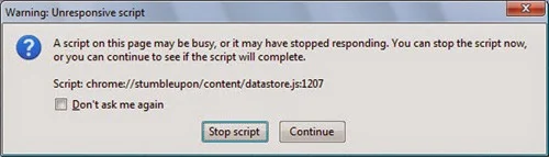 Mengatasi Warning Unresponsive script