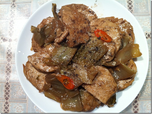 Chả chay kho dưa cải chua