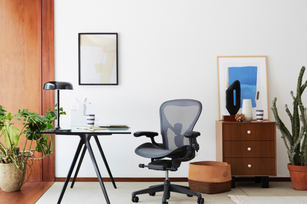 cadeiras para home office em um home office