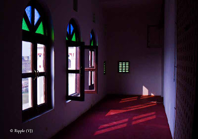 Posted by Ripple (VJ) : A weekend @ Surajgarh Fort : Closed balcony for Deluxe Suite in Surajgarh Fort: Rajasthan, Architecture, Interiors, Colorful, Light-beams, Light, Shadows, Old is Gold, Posted by Ripple (VJ), VJ Photography, Vijay Kumar Sharma, Surajgarh, Rajasathan, India Heritage, ripple4photography, Vijay Photography