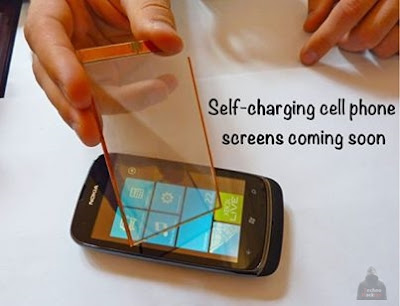 Self charging Mobile phone Screen