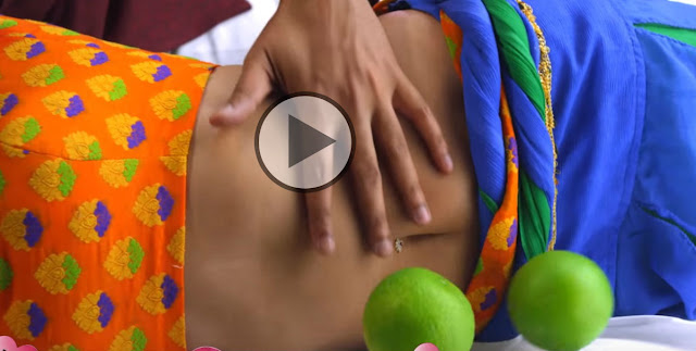 Hot navel show of actress from telugu movie