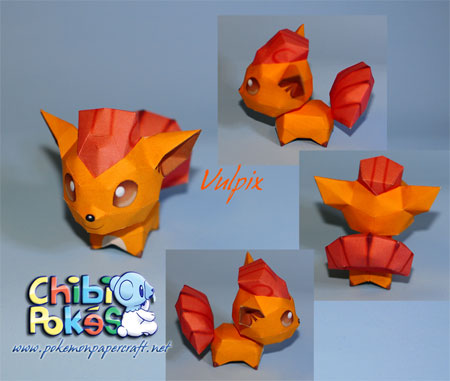 Chibi Vulpix Papercraft