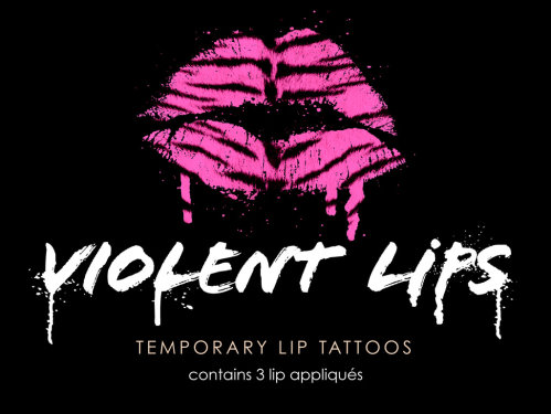 Violent Lip Tattoos were created by Jeff Haddad and daughters Isabella and 