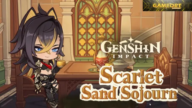 how to complete genshin impact scarlet sand sojourn event, scarlet sand sojourn event rules, genshin scarlet sand sojourn gameplay, genshin 3.4 scarlet sand sojourn event rewards