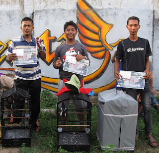 Juara 1, 2 dan 3 kelas kacer Ebod Vit