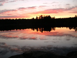 Sunset.