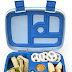 Bentgo® Kids Bento-Style 5-Compartment Lunch Box - Ideal Portion Sizes for Ages 3 to 7 - Leak-Proof, Drop-Proof, Dishwasher Safe, BPA-Free, & Made with Food-Safe Materials (Blue)