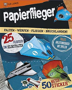 Papierflieger - Set: 25 Flieger zum Selbstfalten