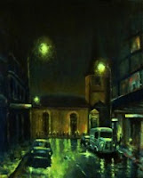 Painting Nocturnal St James Sydney