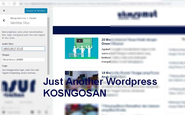 menghapus just another wordpress