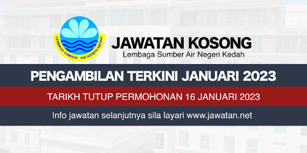 Jawatan Kosong Lembaga Sumber Air Negeri Kedah