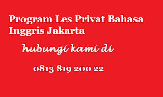 guru les privat bahasa inggris jakarta