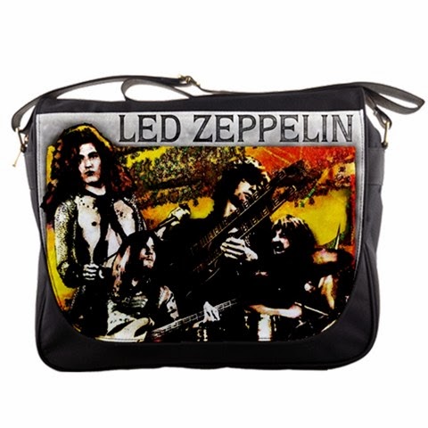 CUSTOM HANDMADE FOR GIFT: Led Zeppelin Messenger Bag