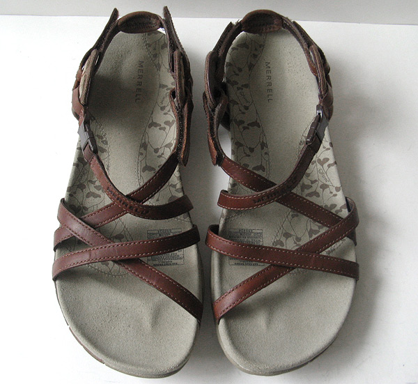 CoachShoes: MERRELL HEATHER BROWN LEATHER SPORT SANDALS WOMENS SIZE 9