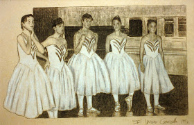 Sonoma Ballet Conservatory 1992-1993 Drawing by F. Lennox Campello