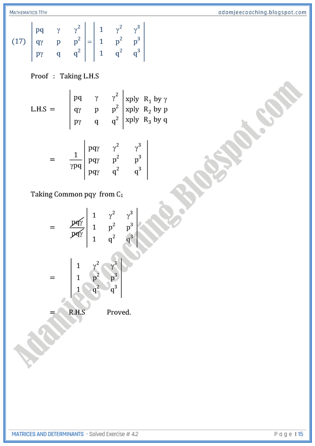 matrices-and-determinants-exercise-4-2-mathematics-11th