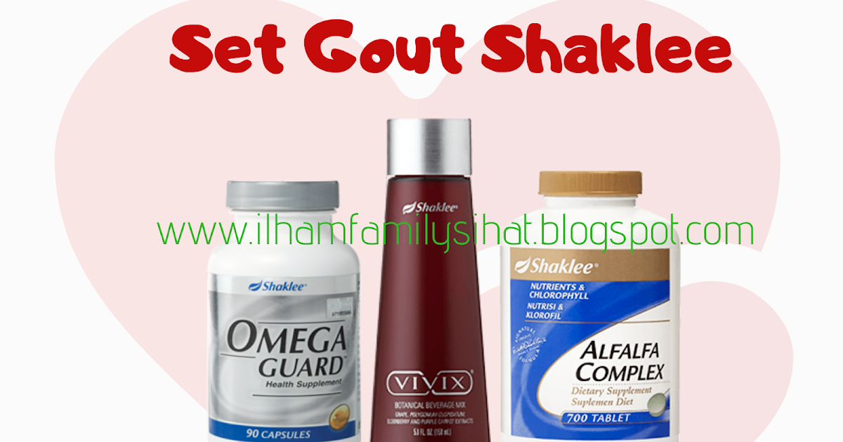 Set Gout Shaklee Kurangkan Serangan Gout - ilham family sihat