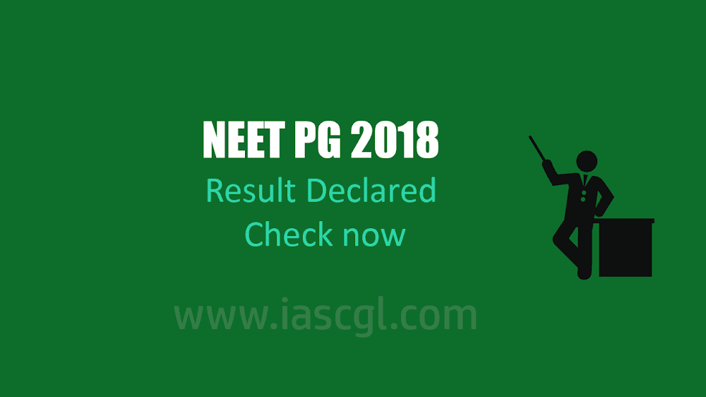 NEET PG Result 2018