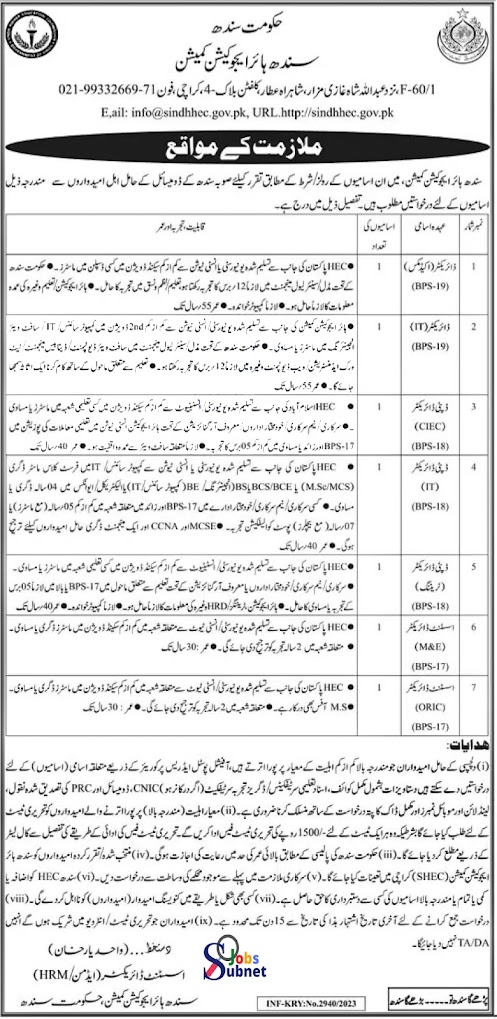 Today Jobs Update Higher Education Commission Jobs 2023