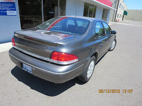 Faded, peeling clear coat before complete car paint at Almost Everything Auto Body.