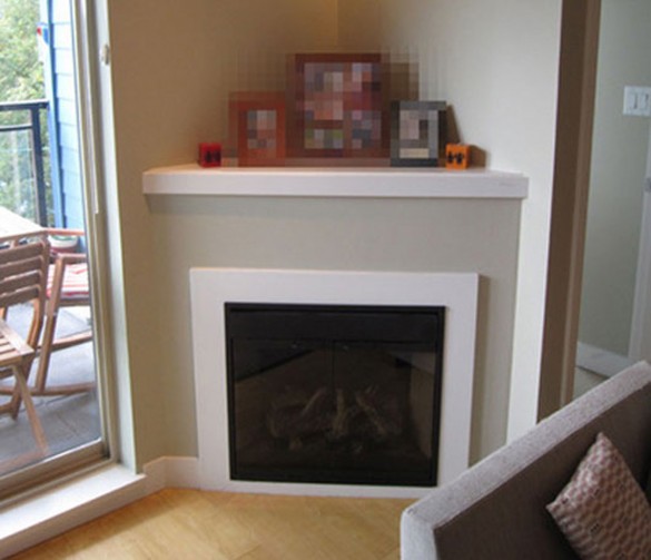 Corner Fireplace Decorating Ideas Photos  Interior Home Design  Home Decorating