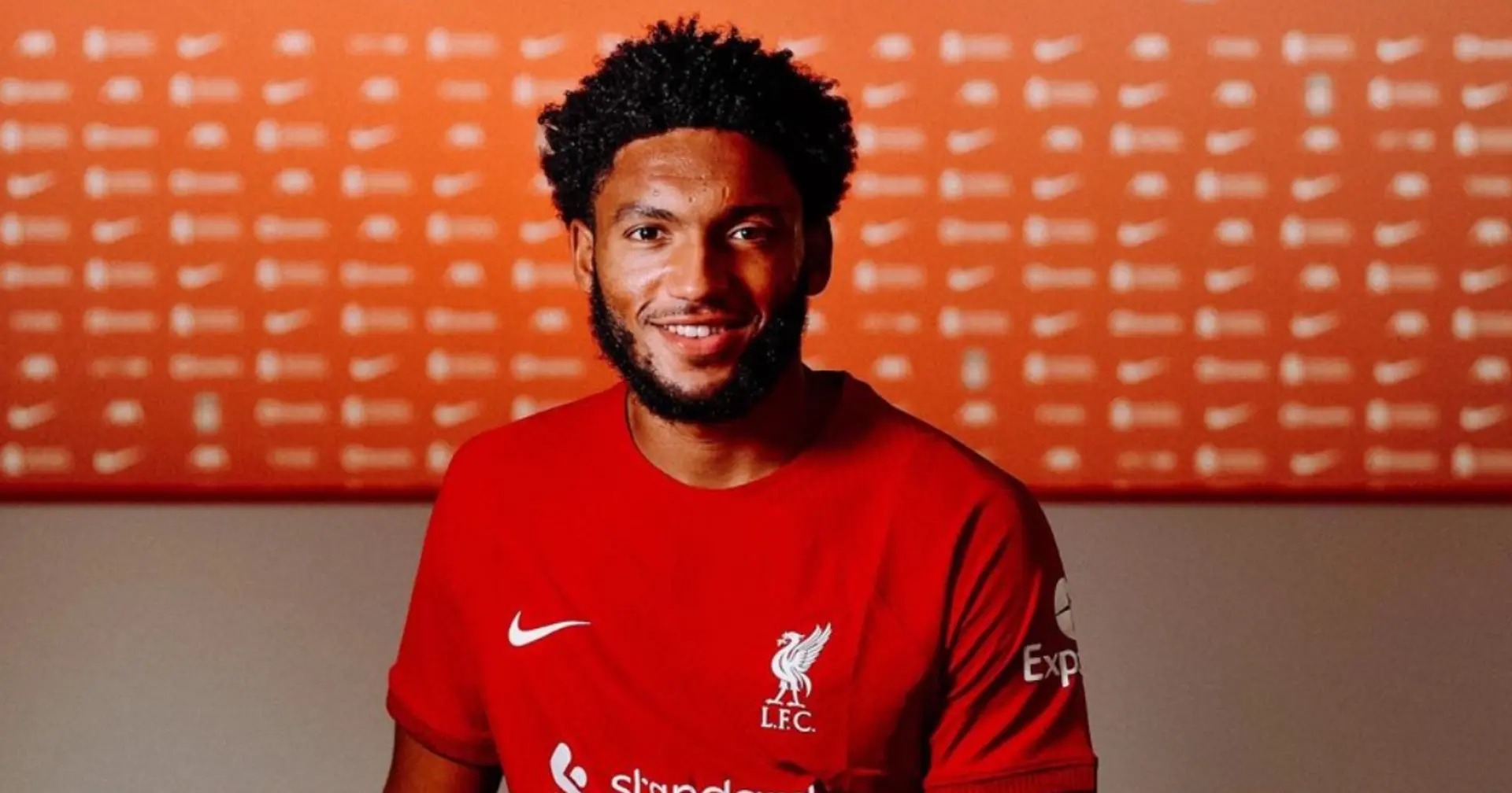 OFFICIAL: Joe Gomez takes up new shirt number at Liverpool