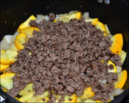 add ground beef