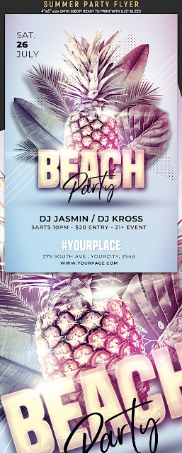  Summer Party Flyer Template