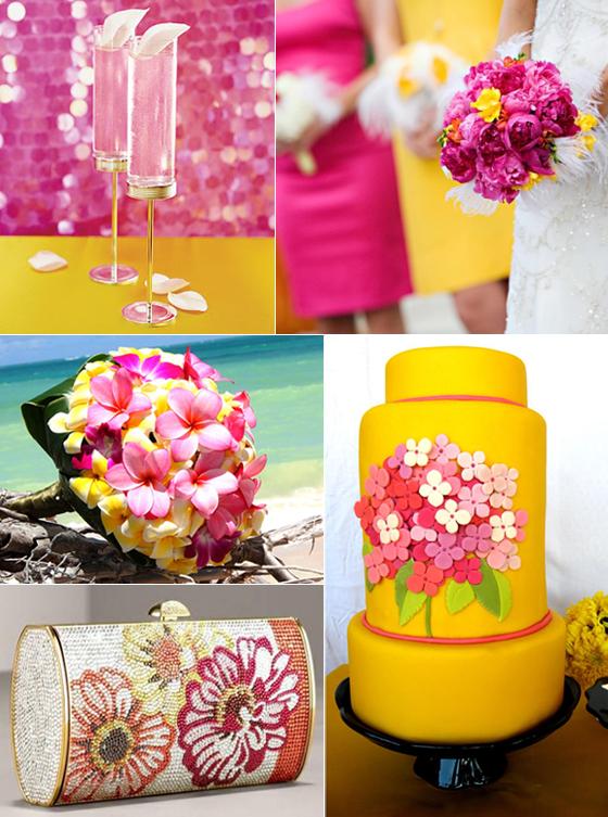 Wedding Inspirations My PINK and YELLOW Wedding 