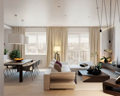 Modern minimalist living room design