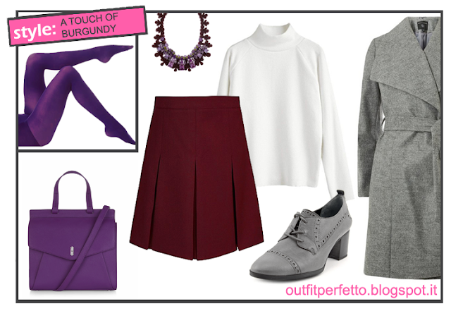 Come abbinare le CALZE VIOLA (outfit Autunno/Inverno)