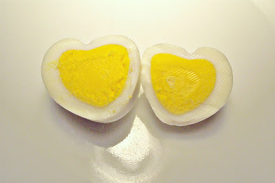 Heart Shaped Hard Boiled Eggs