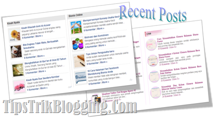 Recent Posts Perlabel